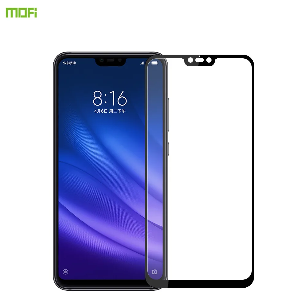 Xiaomi Mi 8 Lite Glass Tempered 6.26 inch MOFi Original Mi8 Screen Protector Film | Мобильные телефоны и аксессуары