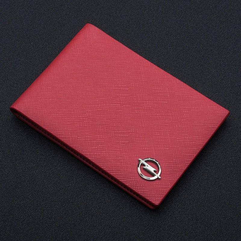 

Genuine Leather Driver's License Bag For women gift Classical Purse Notecase Car Logo Driver Licence Package For Opel
