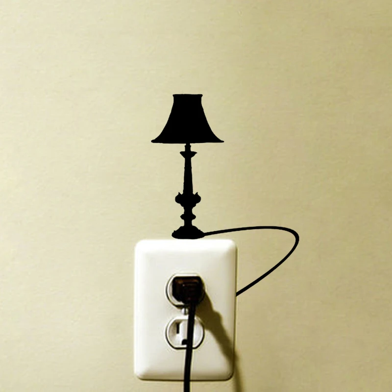 Антикварная лампа художественный переключатель наклейка для гостиной спальни