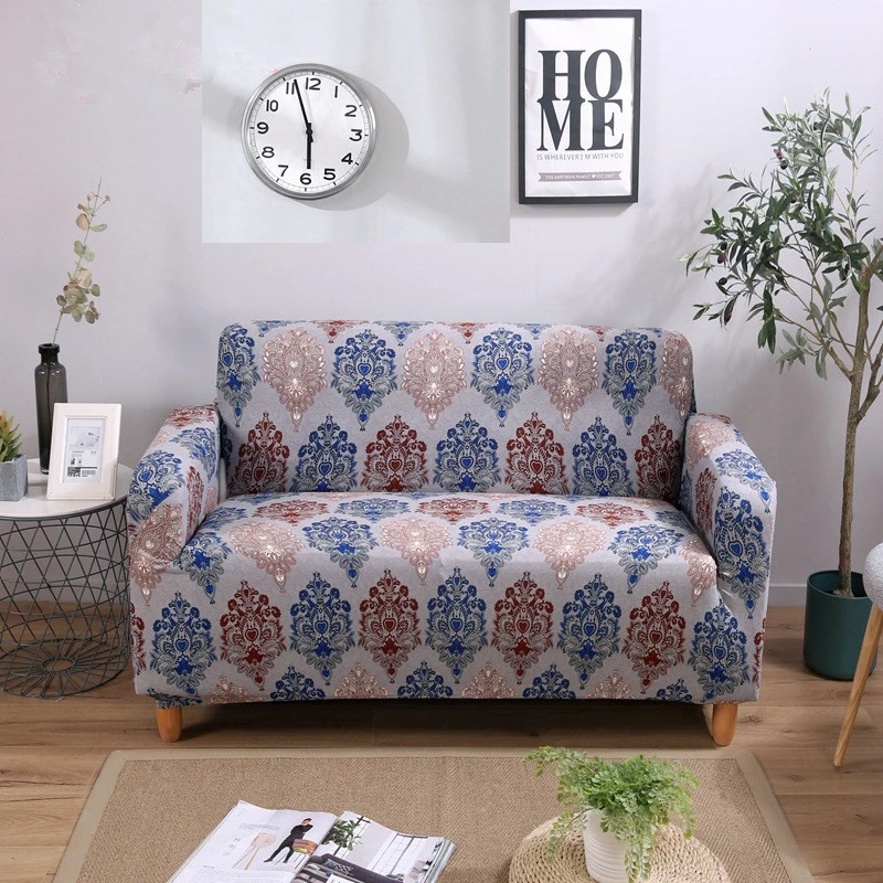 Чехол для дивана Loveseat чехлы гостиной мебели Синий Коричневый чехол серый