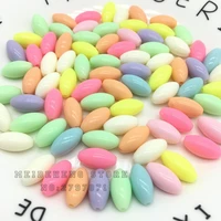 acrylic jewelry making diy candy colorful beads oval shape needlework accessories 8x15mm meideheng wholesale