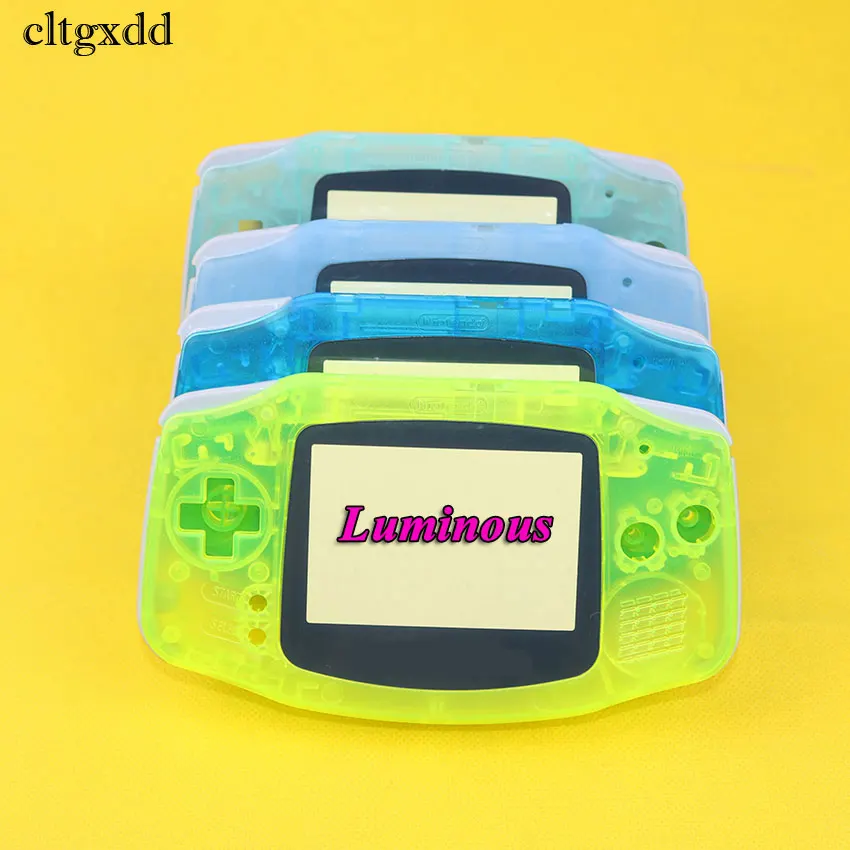 Cltgxdd для Gameboy Advance светятся в темноте Пластик чехол Корпус w Экран для GBA световой чехол