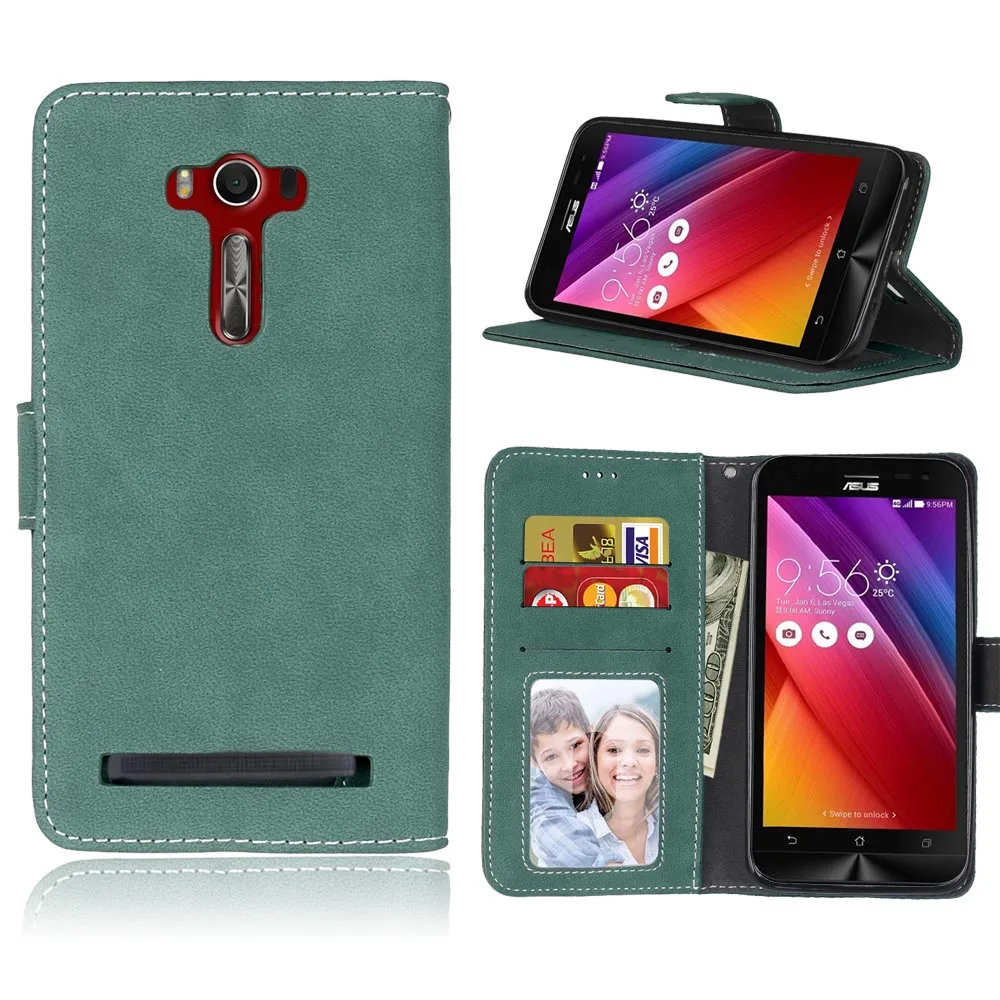 Чехол для ASUS Zenfone 2 laser ZE550KL роскошный откидной из искусственной кожи с отделением