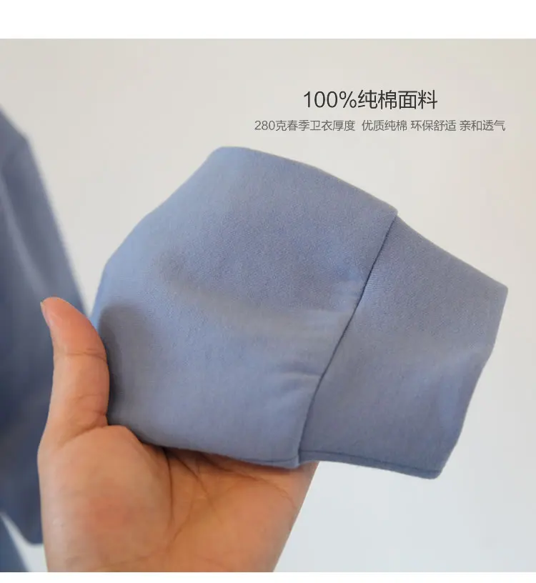 Новинка 2021 года осенне-зимние толстовки для беременных верхние платья синие