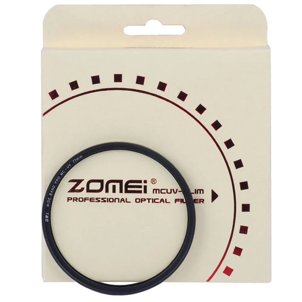 Фильтр объектива ZOMEI 49/52/55/58/62/67/72/77/82 мм PRO Slim MC UV MCUV для цифровых зеркальных камер