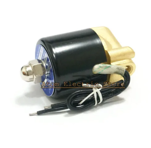 Посылка почтой 2W025 06 Электрический водяной клапан 1/8 &quotлатунь нормально