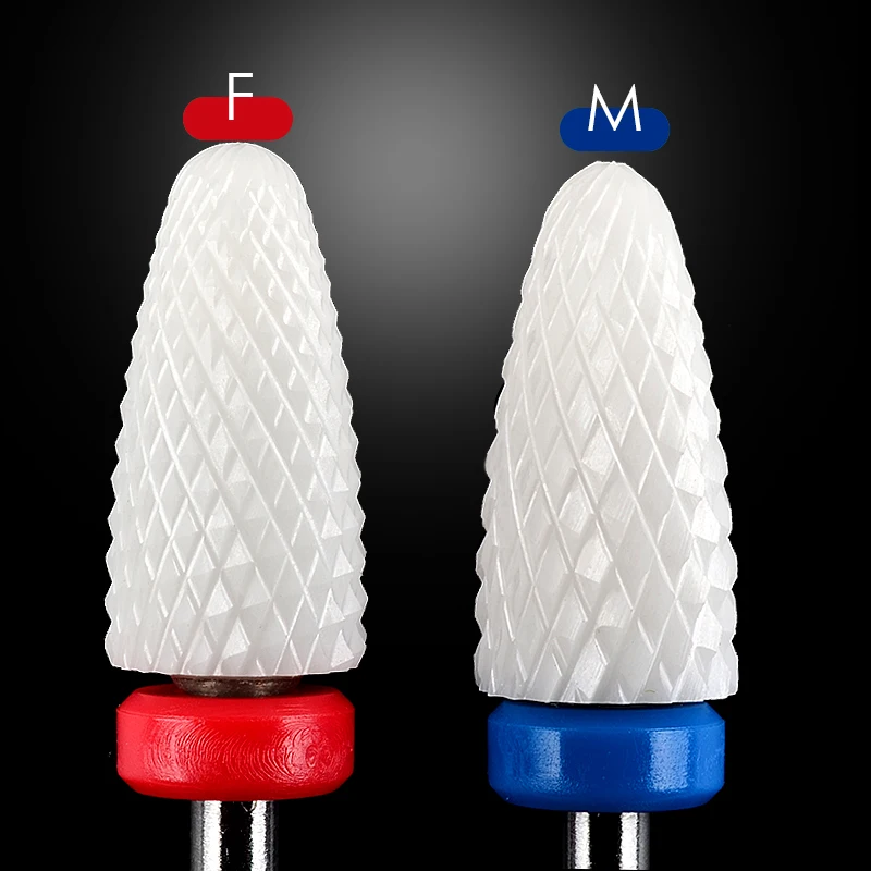 1 Pc Rotary Burr Electric Manicure Machines Pedicure Milling Cutter Files Nail Art Tools 3/32&quot Ceramic Drill Bits |
