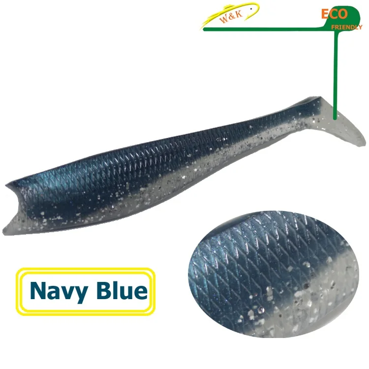 Navy Blue 4 шт./партия, 4,3 дюйма, ПВХ, Мягкая приманка для лодки и рыбалки на озере, 11 см, Мягкая приманка, приманка для игры в щуку, приманки для рыбы, Ultimate Shad, приманки - Цвет: Navy Blue