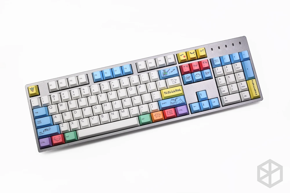 Вишневый профиль краситель Sub Keycap Set PBT пластиковый мелок Shin chan для механической
