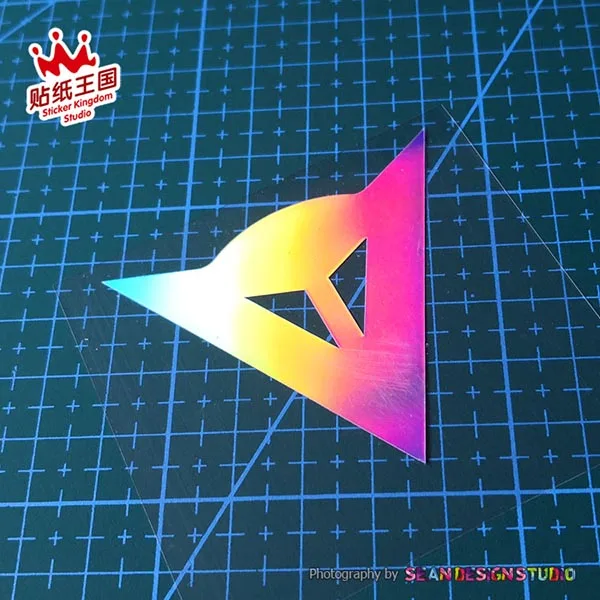 8cm Color Laser 2 фото для motogp команда спонсор мотоцикл Водонепроницаемые Светоотражающие наклейки цветные лазерные наклейки 03 - Цвет: 8cm Color Laser