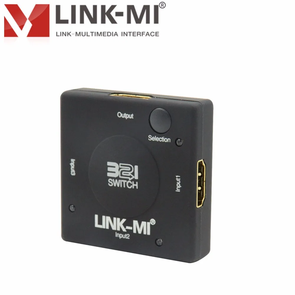 LINK MI LM SW09 Mini 3 HDMI вход 1 выход портовый переключатель 1080p преобразователь сигнала