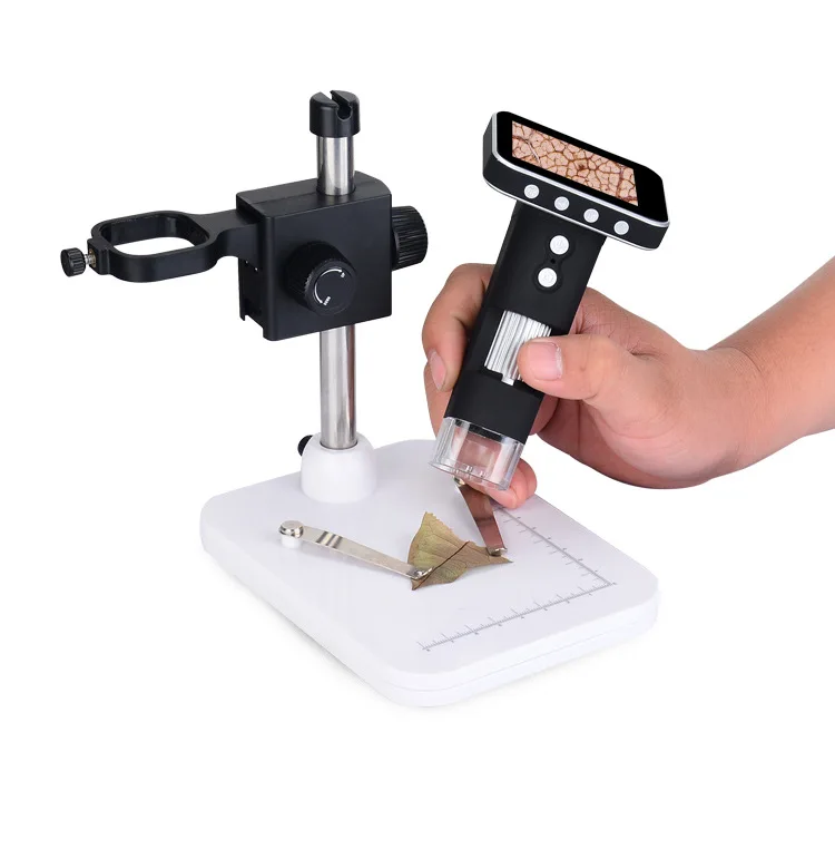 

500X LED Magnifying Glass Pocket USB Digital Microscope with 3.5 inch Screen Liftable bracket Stand for Mobile Phone Repair