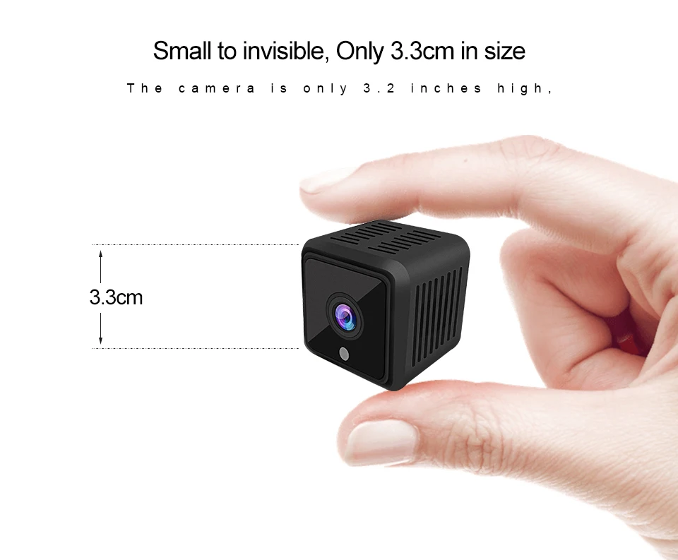 H265 1080P Wi-Fi мини IP камера для сражения Домашний Беспроводной датчик HD IR ночного видения Видео монитор CCTV видеонаблюдения Onvif
