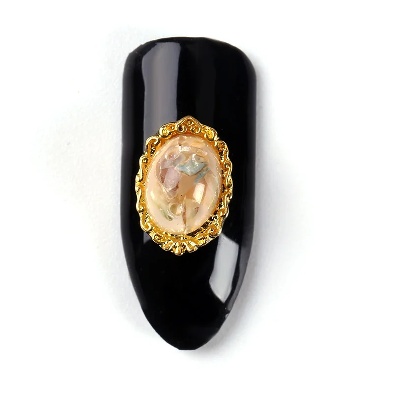 10 шт./лот украшения для дизайна ногтей подвески нефритовые камни ювелирный