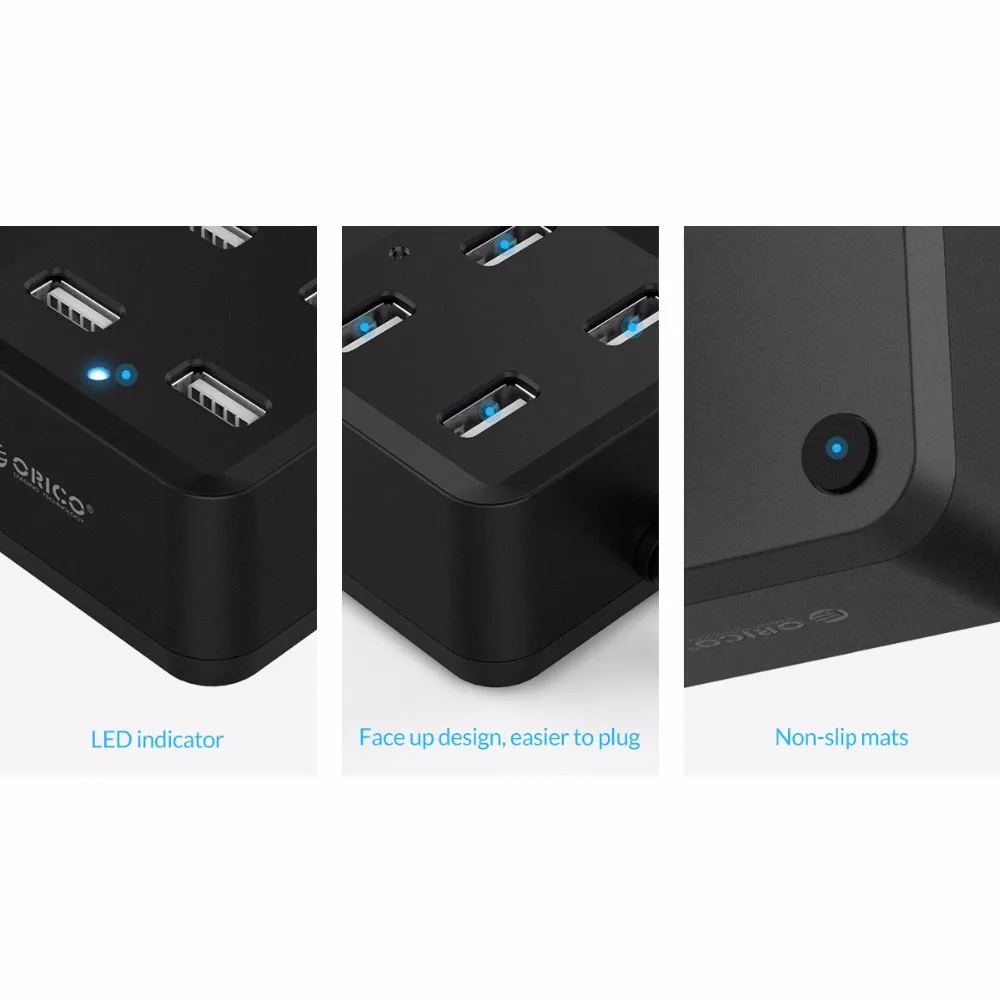 ORICO USB 2,0 концентратор DH4U-U2 высокоскоростной Мульти usb 4 порта USB2.0 концентратор USB с USBS pltter Кабель-адаптер для ноутбука ПК Apple Macbook