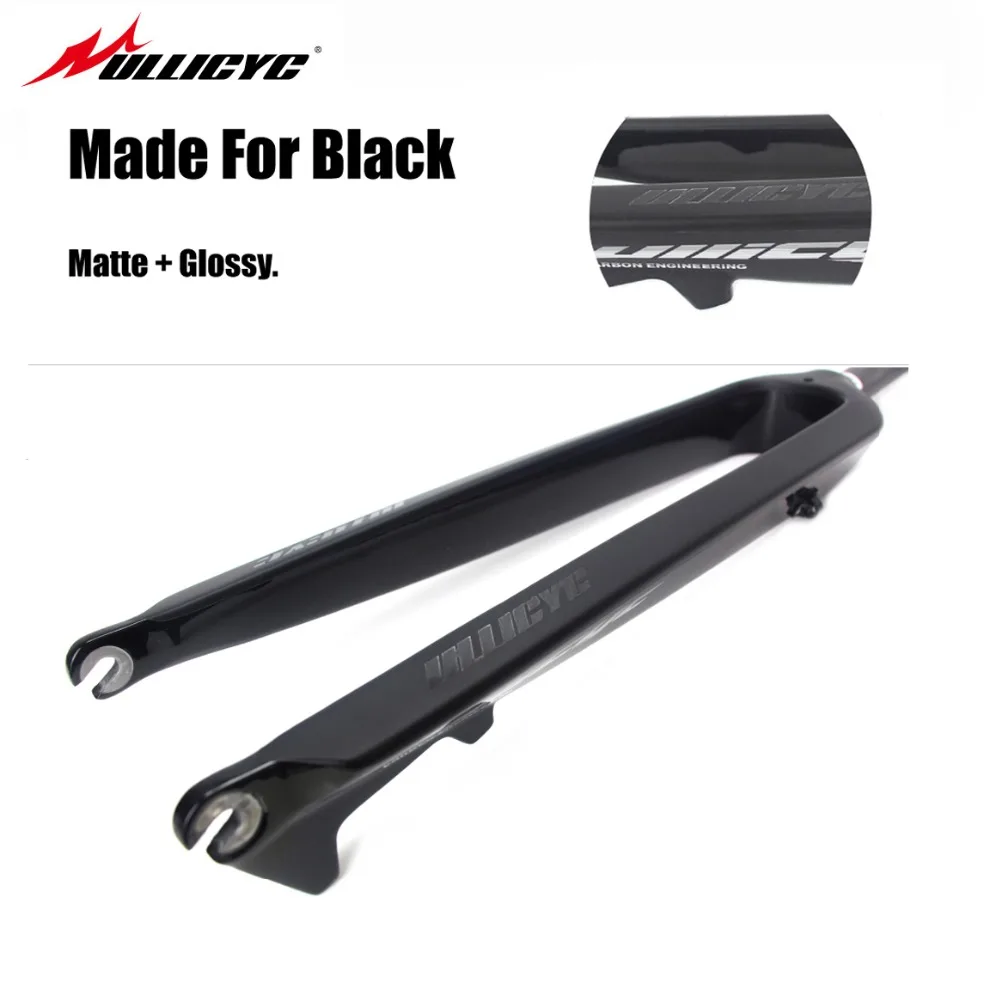 

Ullicyc Colorfull Inch Mountain Matte+Gloss Bike Full Carbon Fibre Bicycle Front Forks Disc Brake MTB 28.6mm 1-1/8" Tube QC666