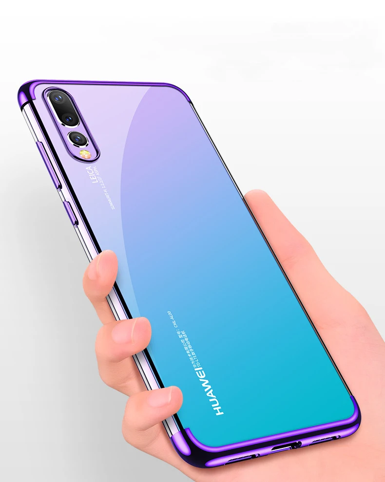 Роскошные прозрачные мягкие чехлы для huawei P20 Pro Lite мягкий силиконовый прозрачный