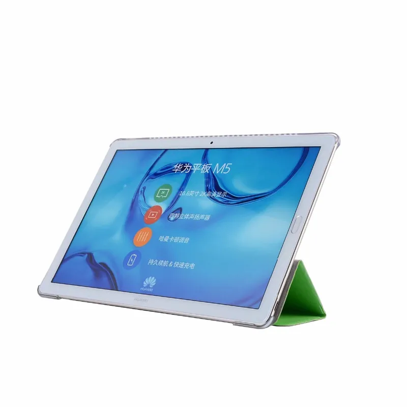 Тонкий прозрачный чехол из искусственной кожи для Huawei MediaPad M5 10 8/M5 Pro с магнитной