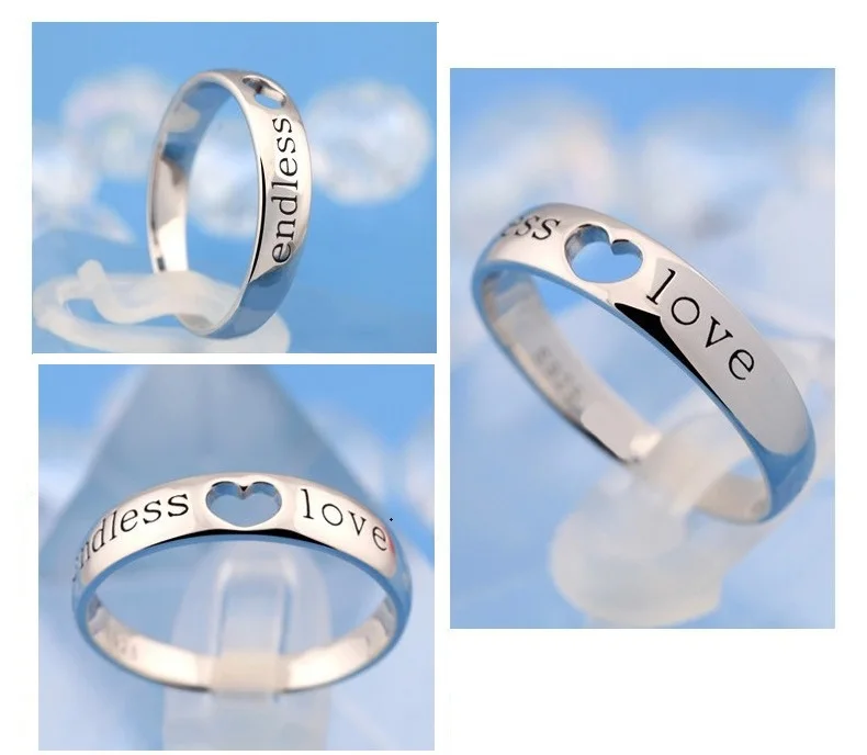 Модные кольца с надписью Love Heart для мужчин и женщин подарки на день Святого