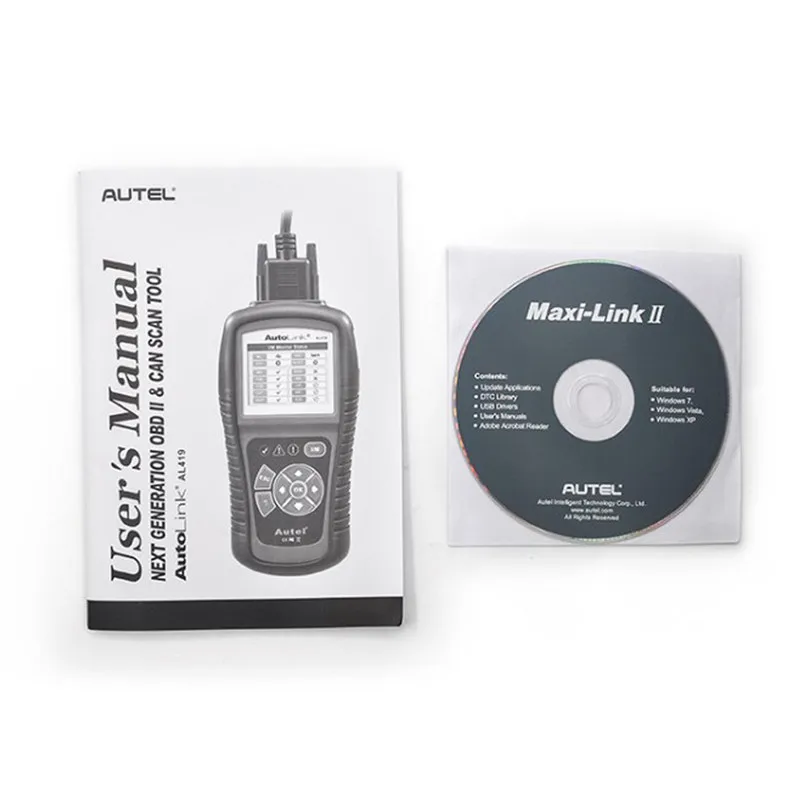 Autel Autolink AL419 OBDII CAN Scan Tool with TFT Color Screen Code Reader Troubleshooter code tips Auto diagnostic tool | Автомобили и