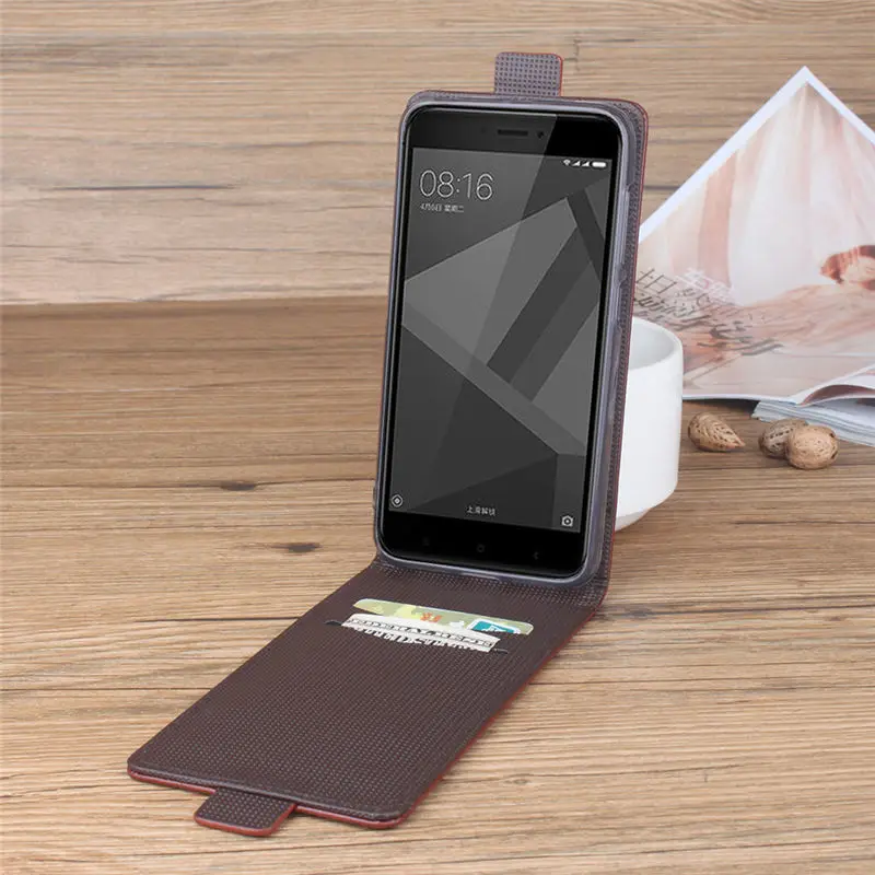 Xiaomi Redmi 4x Case 4 X Cover Wallet PU Leather Back Phone For Pro Vertical Magnetic Flip |
