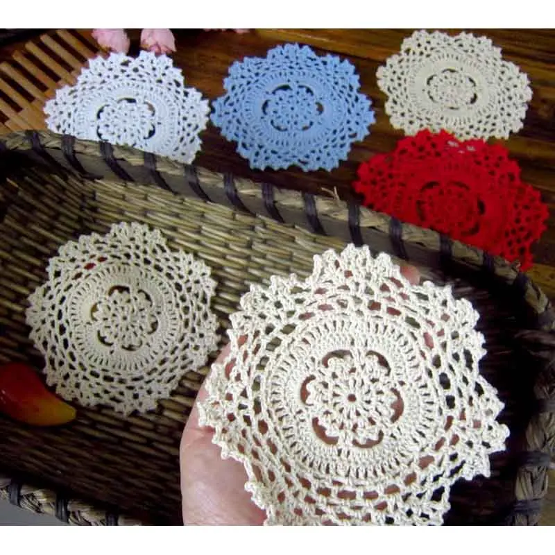 Винтажные отель стол Декоративные салфетки DIY ручной работы крючком бытовой