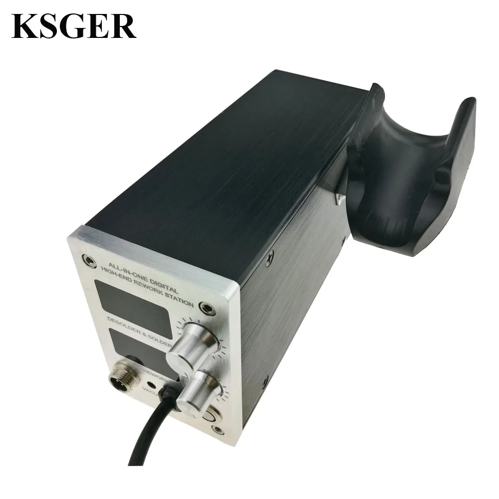 KSGER T12-K паяльник Концевая станция наконечники горячий воздушный пистолет 2 в 1 DIY наборы электрический регулятор температуры STM32 OLED Сварка 800 Вт