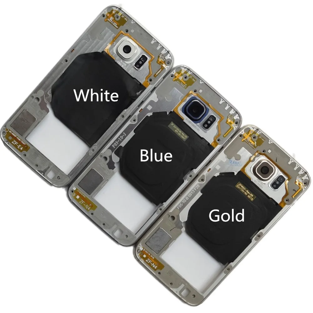 For Samsung Galaxy S6 SM-G920/G920A/G920P/G920R4/G920T/G920F Middle Frame Rear Housing Replacement!! | Мобильные телефоны и