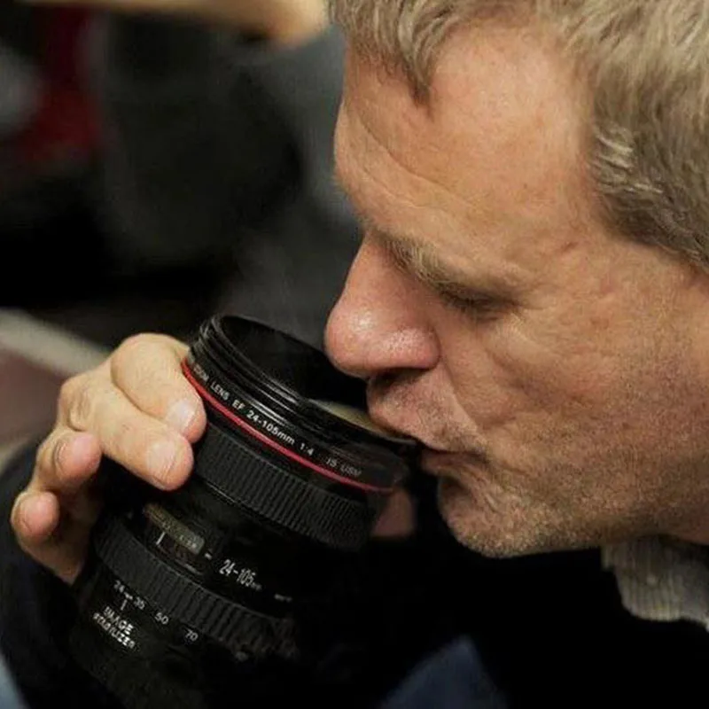 QuickDone Камера кружка Пластик объектив из ткани имитирующий воды молочный напиток