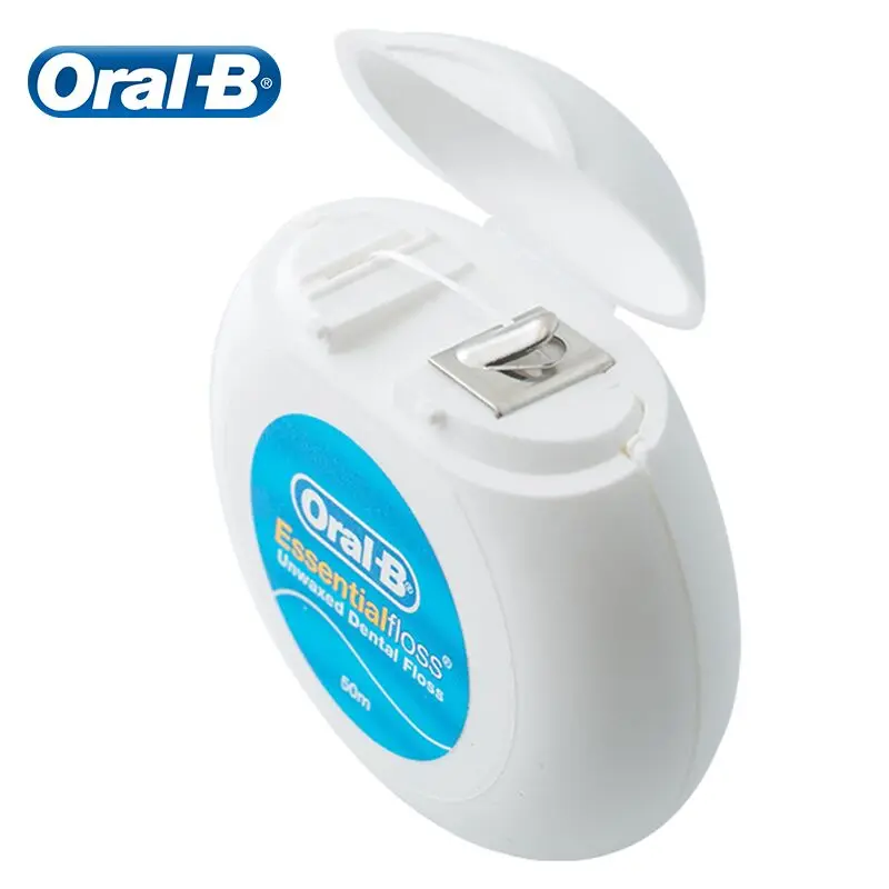 Ирригатор полости рта B Essential Dental Floss Smooth Flat Thread удобный держатель невощеная