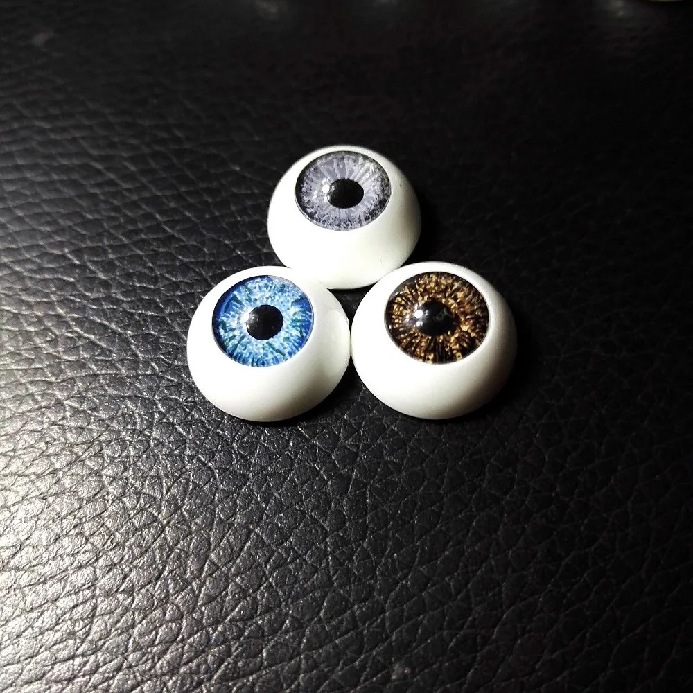 

6Pairs(12 Pcs) Wholesale Dolls Eyeball Accessories High Quality 12MM Acrylic Doll Eyes Reborn Mix Colors Half Round Eyes Toys