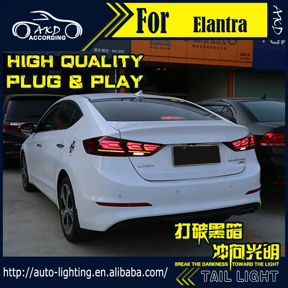 AKD Автомобиль Стайлинг задний фонарь для hyundai Elantra задние фонари Elantra светодиодный задний фонарь сигнал DRL Стоп задний фонарь аксессуары