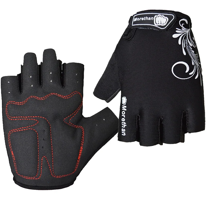 Велосипедные перчатки с открытыми пальцами для мужчин и женщин спортивные