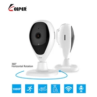 keeper hd 1080p home security ip mini camera two way audio wireless mini camera 2mp night vision cctv wifi camera baby monitor