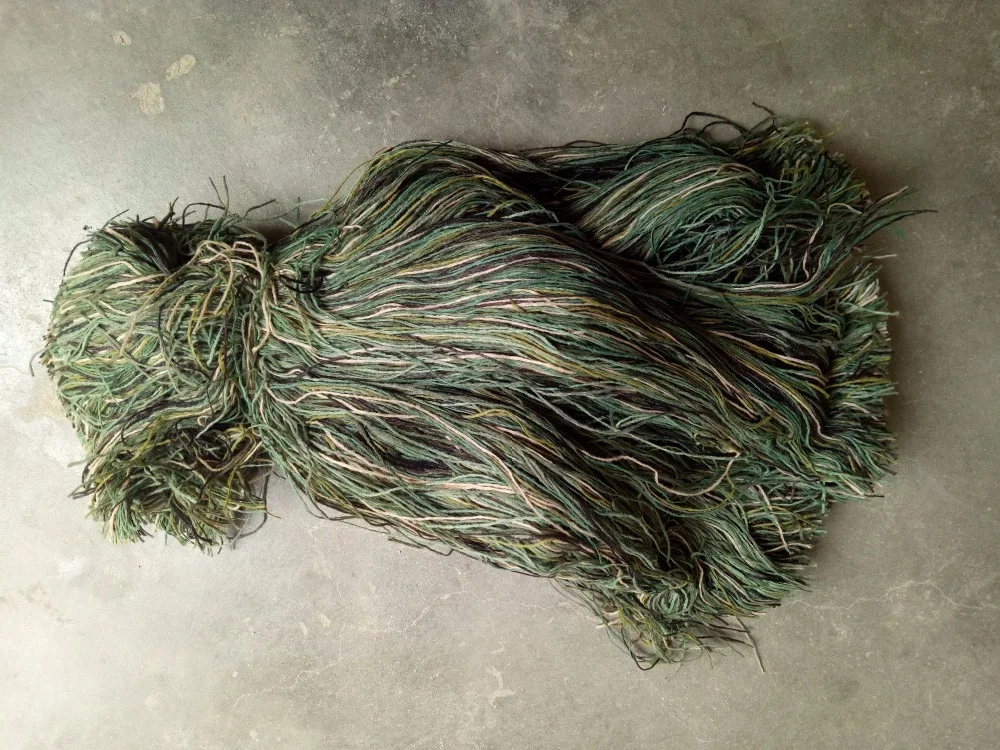 Пряжа камуфляж DIY украшения Ghillie костюм Открытый CS поле Охота Стрельба Пейнтбол джунгли пустыня боевой тактический комплект 1 сумка