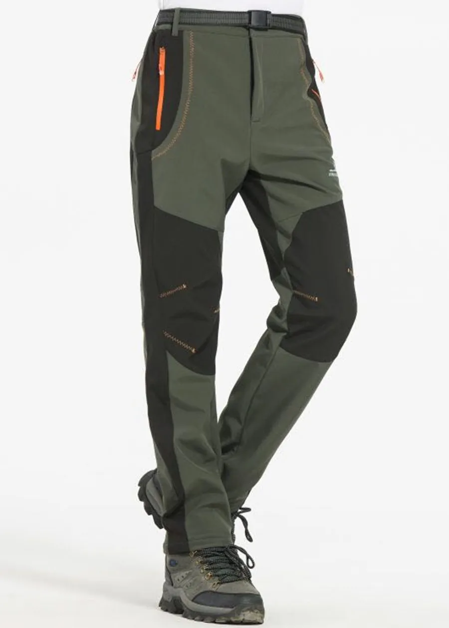 men army green S M L XL XXL 3XL 4XL размера плюс мужские зимние штаны повседневные Модные Штаны флисовые брюки цвет армейский зеленый/серый/оранжевый/винный красный - Цвет: men army green