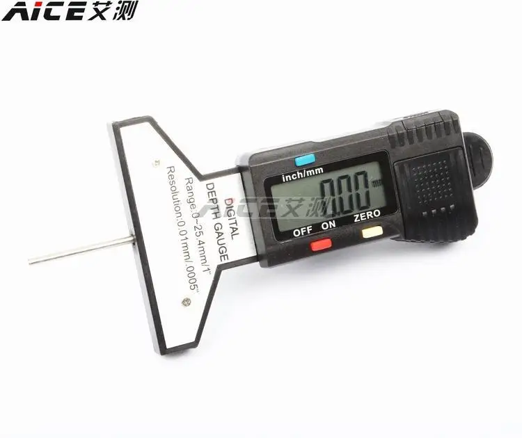 

Spring back type digital display tire tread pattern depth ruler / digital display tyre tread 0-25mm engineering plastic