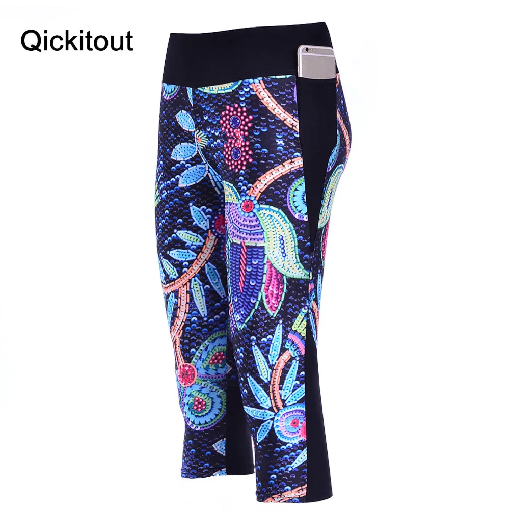 Новое поступление хит женские штаны с 7 точками модные нарисованные картины