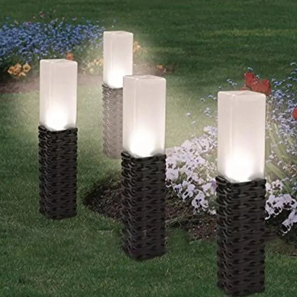 Новый светодиодный светильник газона Bollard для ландшафтного сада квадратный
