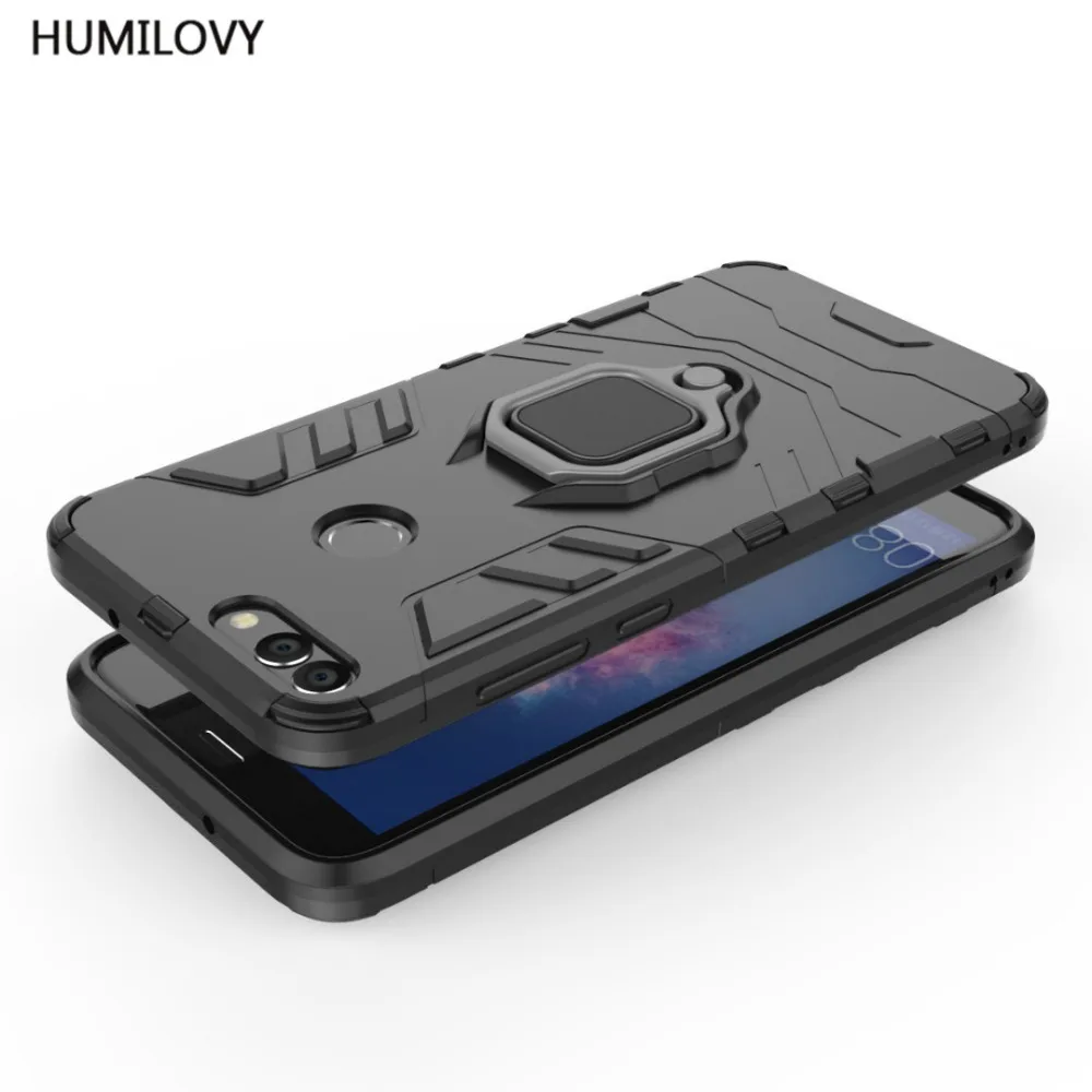 For Huawei P Smart Case Capa Car Magnetic Bracket Finger Ring TPU+PC Stand Armor for Smart/ Enjoy 7S Cover |
