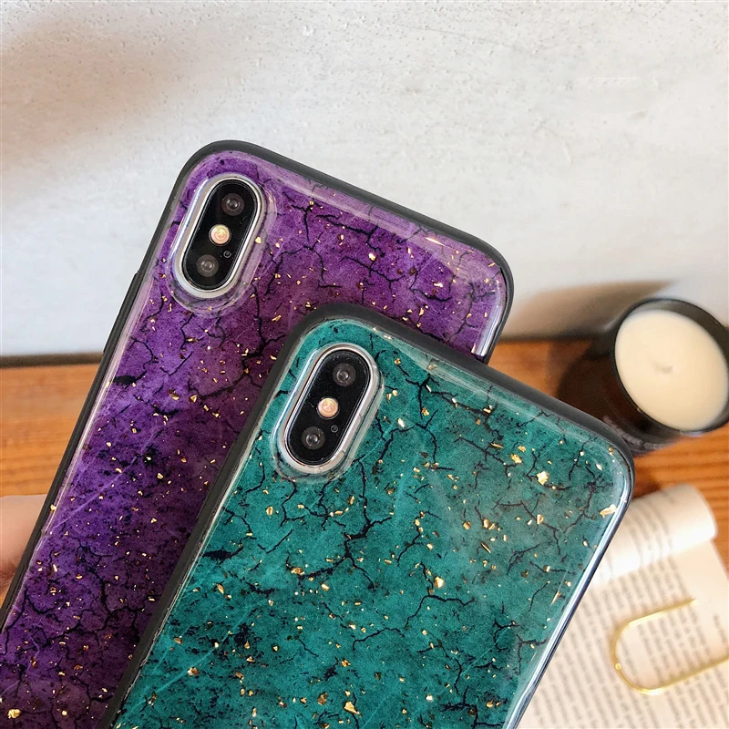 Золотой фольгированный чехол для телефона huawei P20 P30 mate 20 30 lite Pro 20X Nova 3 3i 3E чехол Honor 9 10 20 Pro 8X MAX 8C мраморный мягкий чехол
