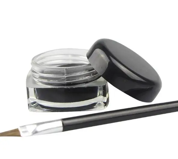 Черный водостойкий крем-подводка для глаз Make Up Beauty Comestics стойкая гелевая подводка для глаз инструменты для макияжа теней с кистью