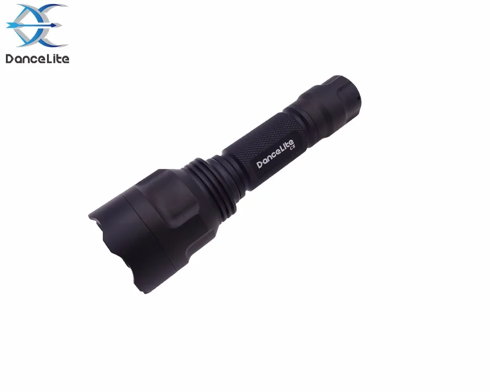 Тактический фонарь DanceLite C8 со светодиодной подсветкой фонарик для охоты + 2