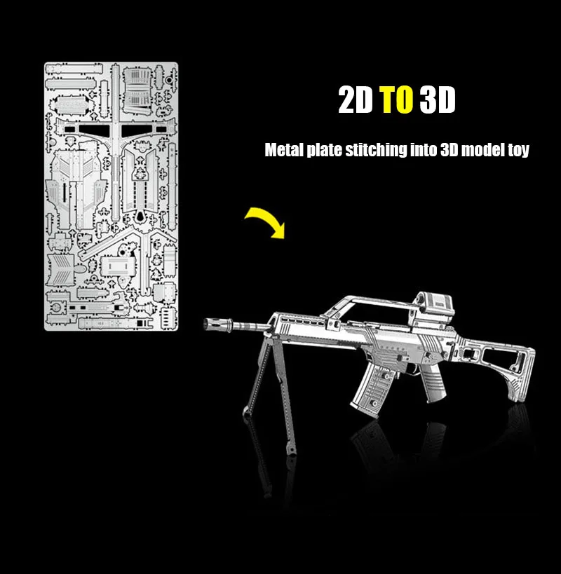 DIY металлическая 3D модель Пазлы взрослые детская головоломка форма Набор