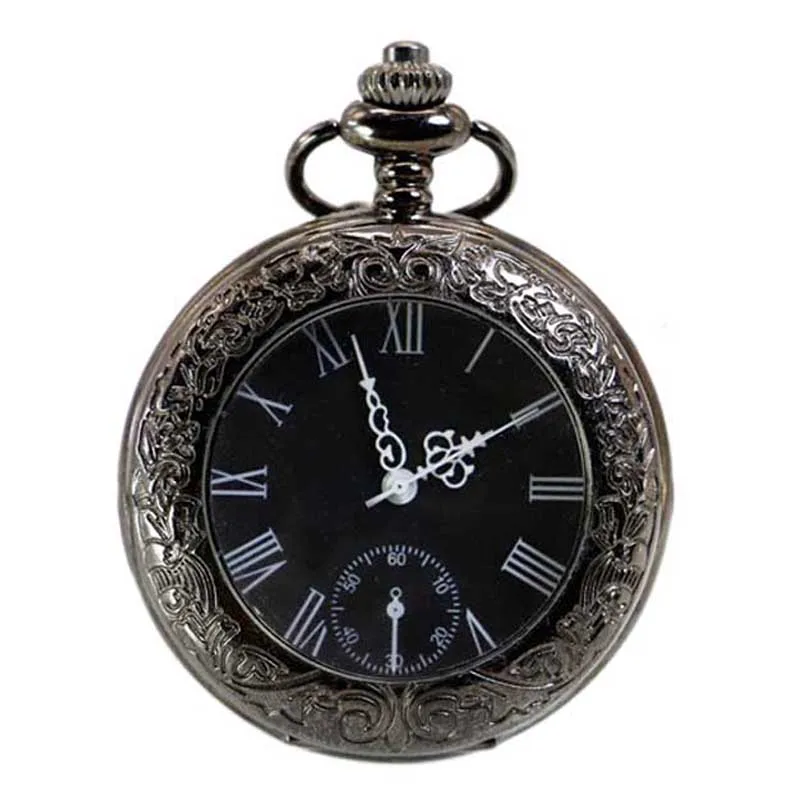 PB162 модные римские антикварные карманные часы для мужчин ретро кварцевая техника