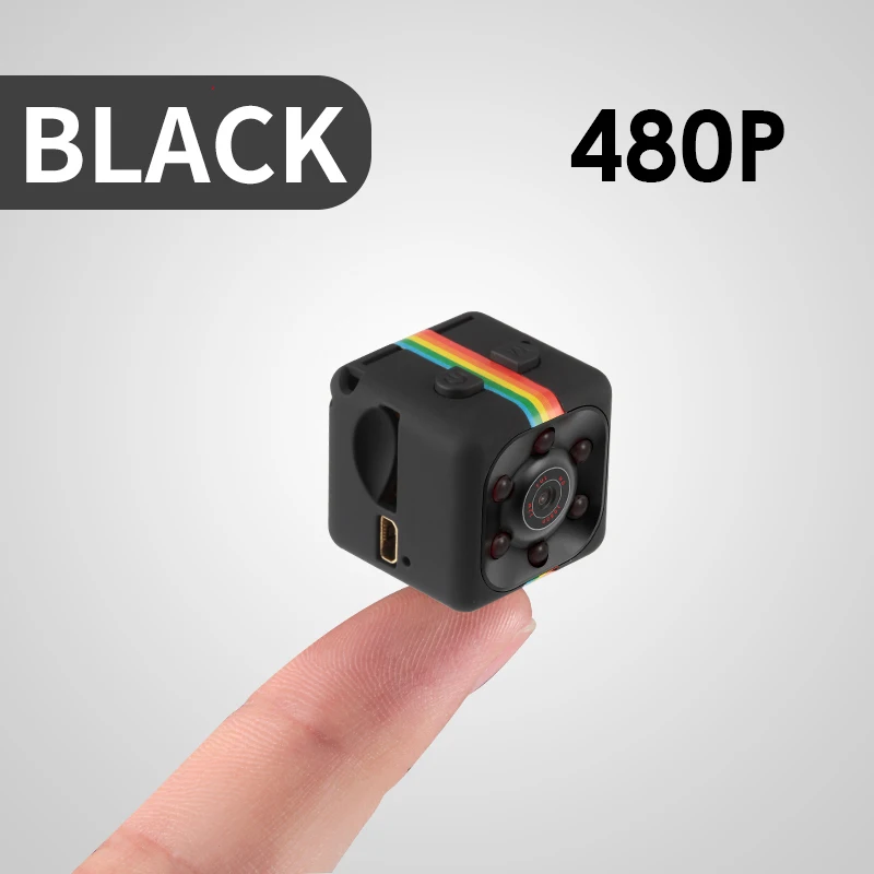 Black 480P SQ11 480 P/1080 P мини-камера Espia Oculta Micro Video Gizli Kamera Small DV DVR Pocket Camaras HD Body Cam с поддержкой скрытой карты TF - Цвет: Black 480P