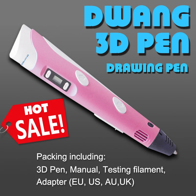 DEWANG 3D принтер для рисования 300 м PLA/ABS нить печать ручка подарок на день рождения PLA