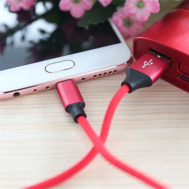 Разъем типа C это новый дизайн для 1 м 2A плетеного алюминиевого USB передачи данных