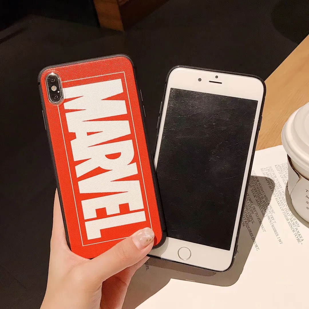 Marvel Мстители наконец логотип шелк чехол для телефона Apple IPhone X XS Max Xr 7 plus 8 плюс 6