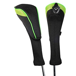 Green Andux 2 шт./компл. чехол для головки клюшки для гольфа крышка аксессуары для гольфа Сменные Нет. Защитные колпаки комплект новейшие разработки - Цвет: Green